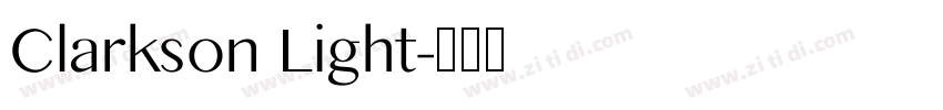 Clarkson Light字体转换